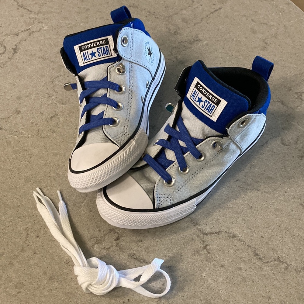 Converse | Blue all star Axel mid-top size 2Y